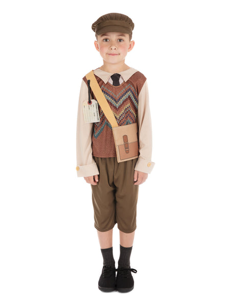 Kids Evacuee Schoolboy Costume