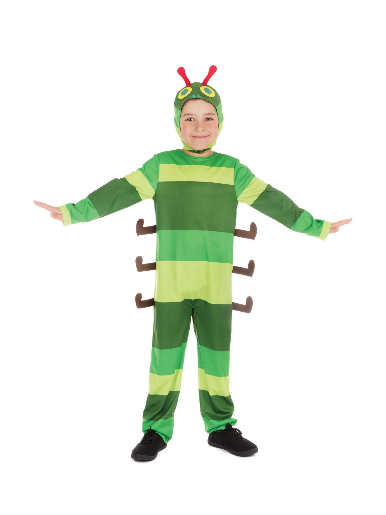 Caterpillar, Multi, Generic, Kids Costumes, Large, Back