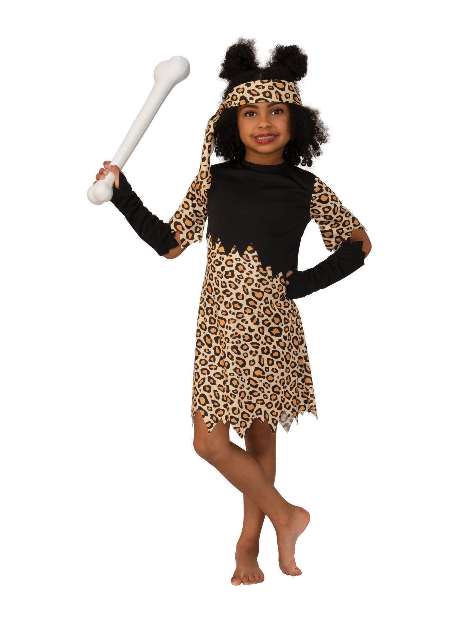 Cavegirl, Multi, Generic, Kids Costumes, Small, Front