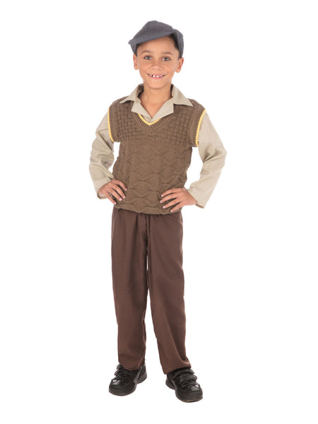 Kids Wartime Schoolboy Costume