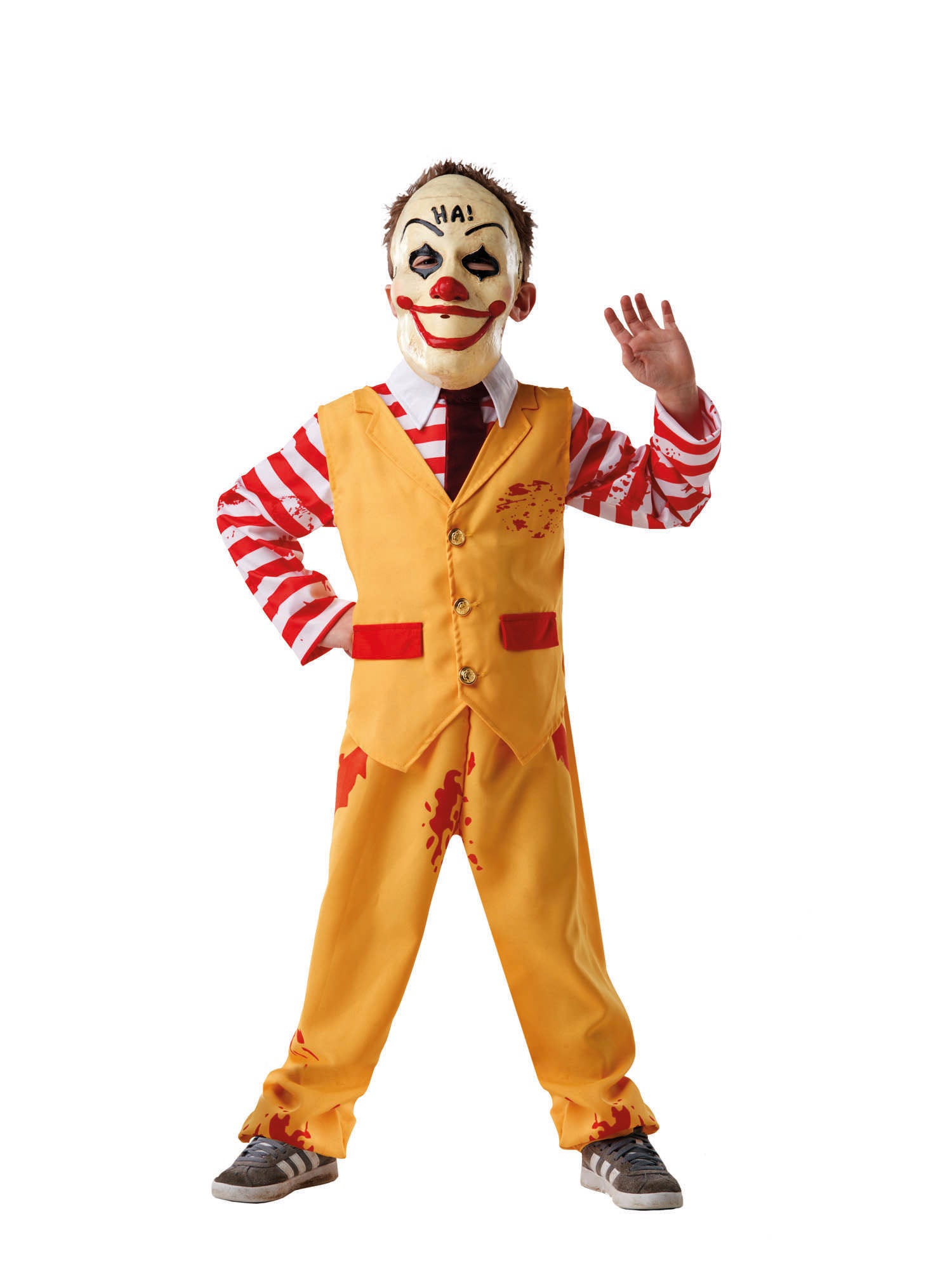 Clown, Multi, Generic, Kids Costumes, Extra Large, Front