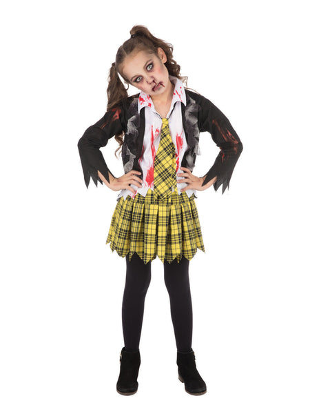 Kids School Girl Zombie Costume