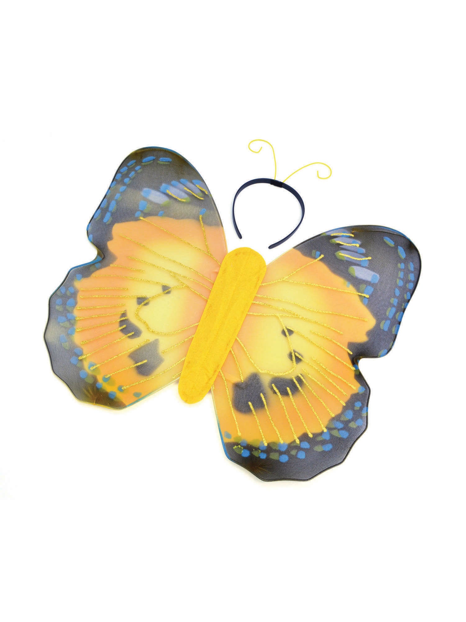 Butterfly, Yellow, Generic, Disguise Set, One Size, Front