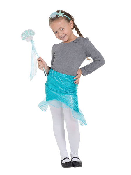 Mermaid Tutu With Headband & Wand Set