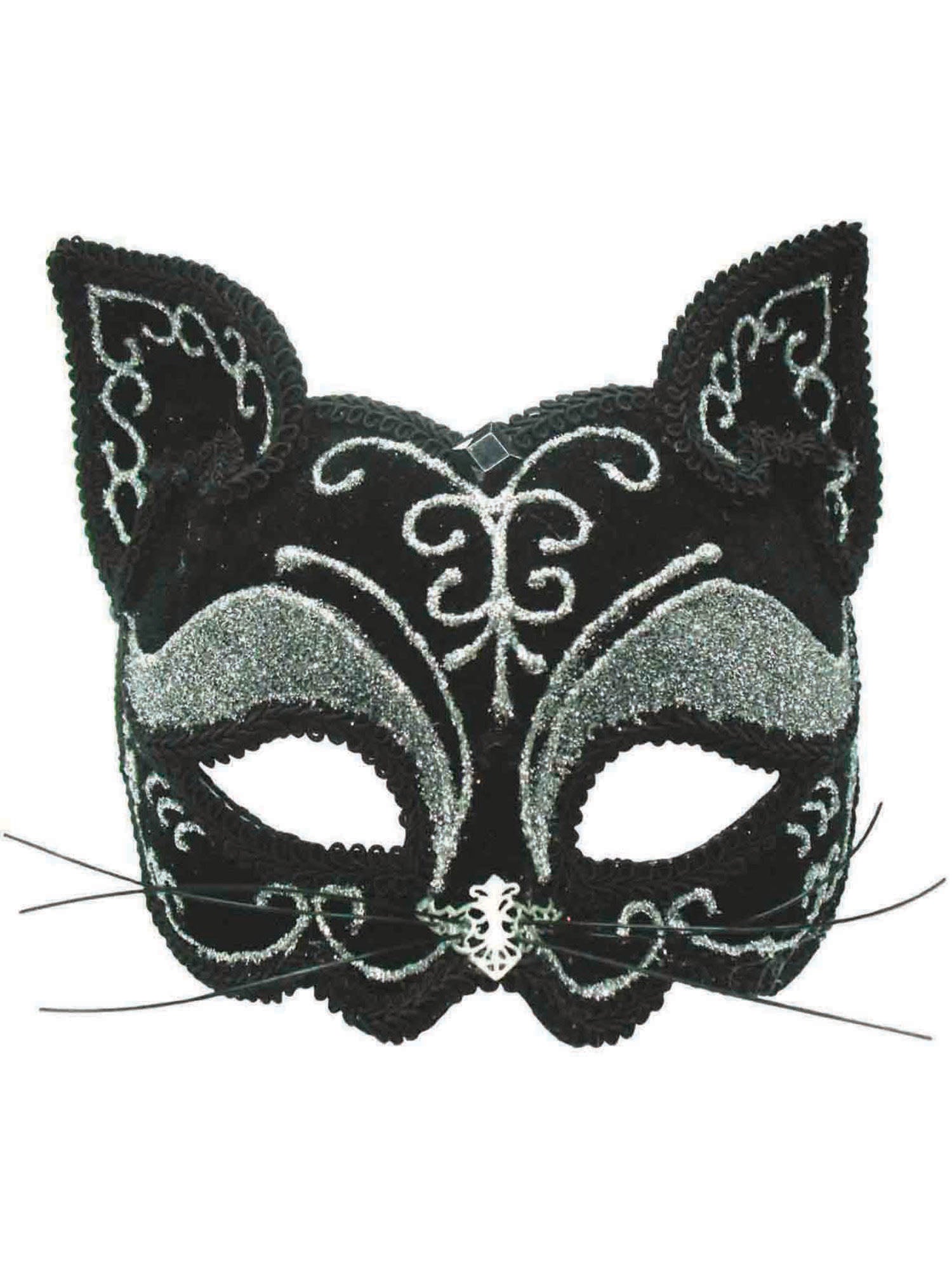 Cat, Black, Generic, Mask, One Size, Back