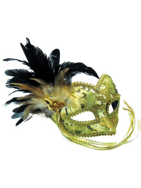 Gold & Braided Eye Pattern Mask