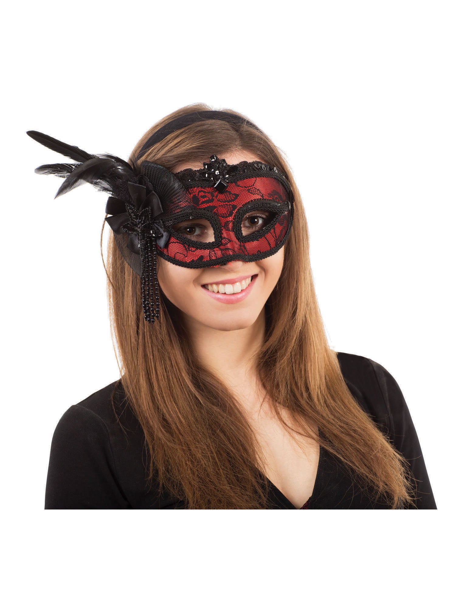 Eye Mask, Red, Generic, Mask, One Size, Front