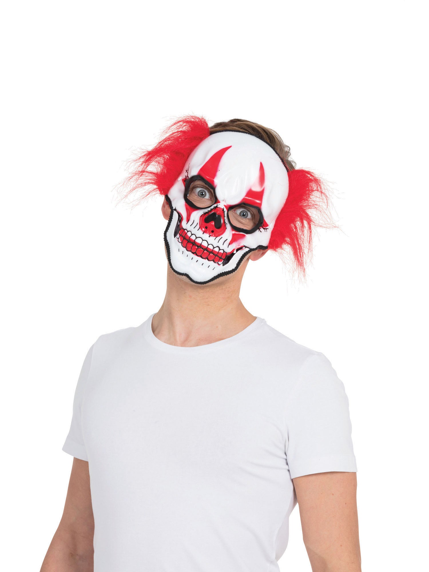 Clown, Multi, Generic, Mask, One Size, Front