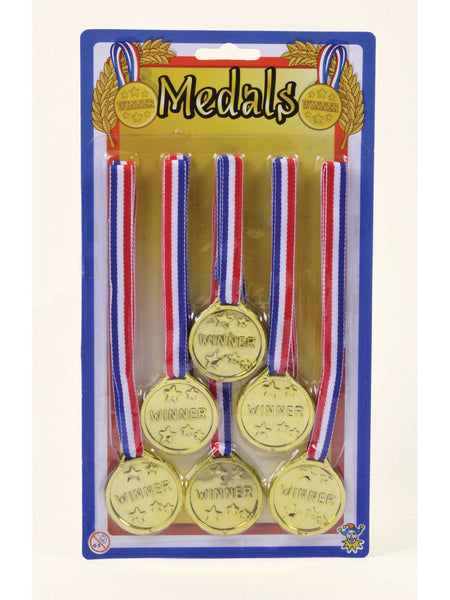 Winner Medals 6 Per Card