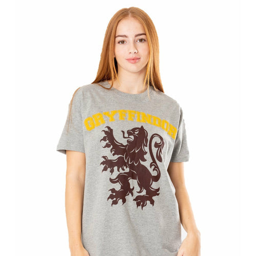 Gryffindor, Grey, Harry Potter, T-Shirt, , Front