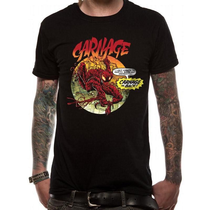 Carnage, Venom, Black, Marvel, T-Shirt, , Front