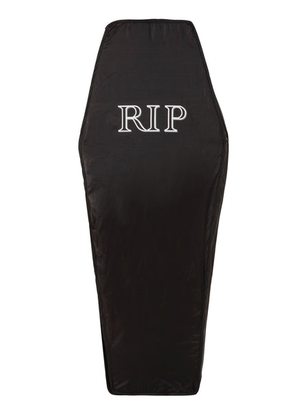 Foldable Black Coffin Costume Accessory