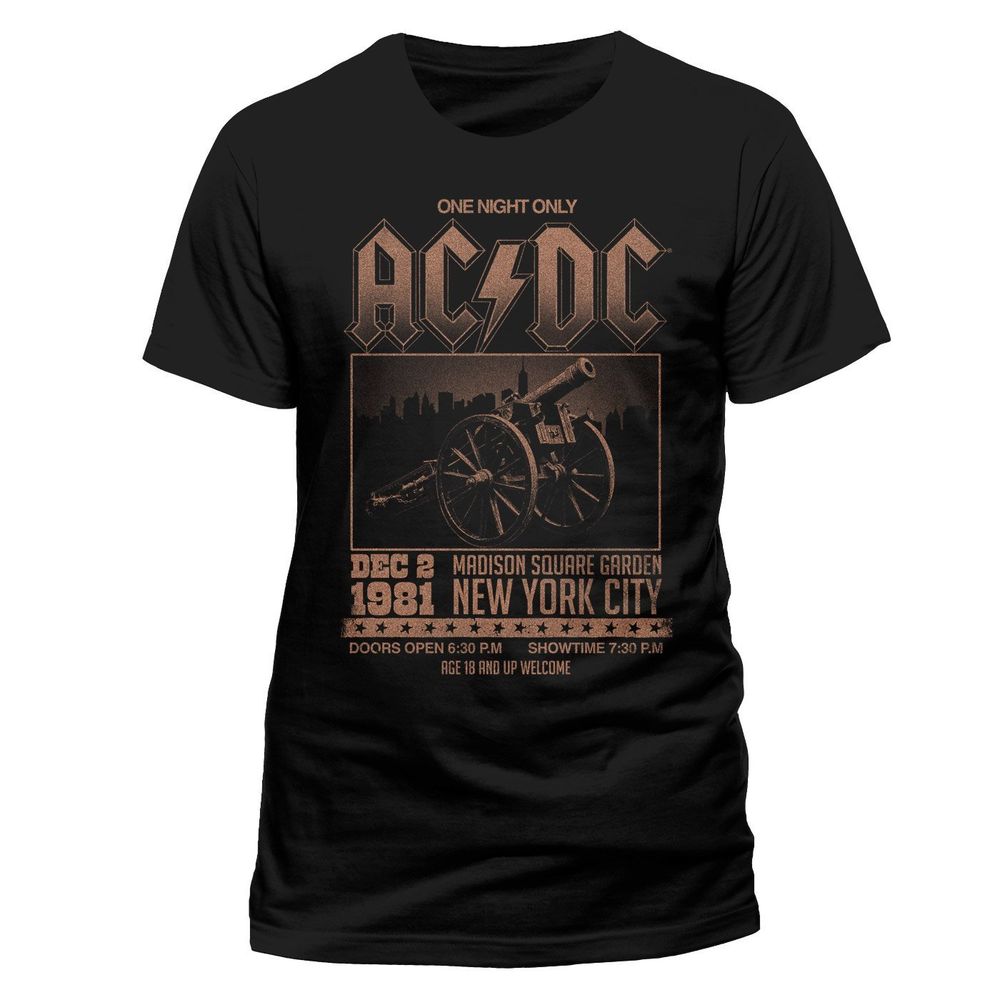 AC/DC, AC/DC, Black, AC/DC, T-Shirt, , Front