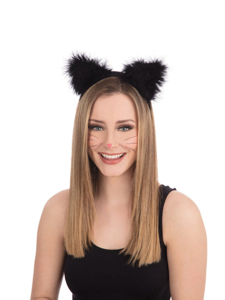 Cat Ears With Marabou On Band