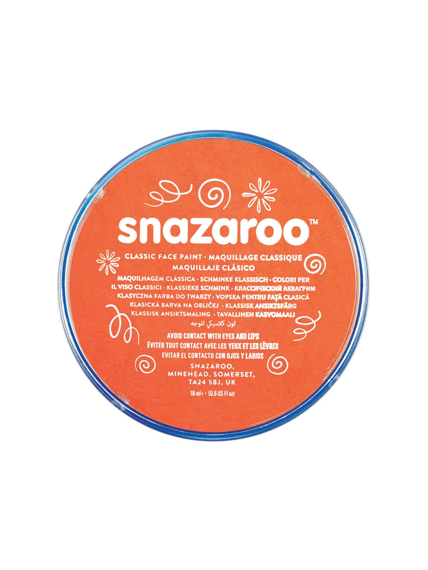 Make Up, Orange, Snazaroo, Make-Up, 18ml, Front