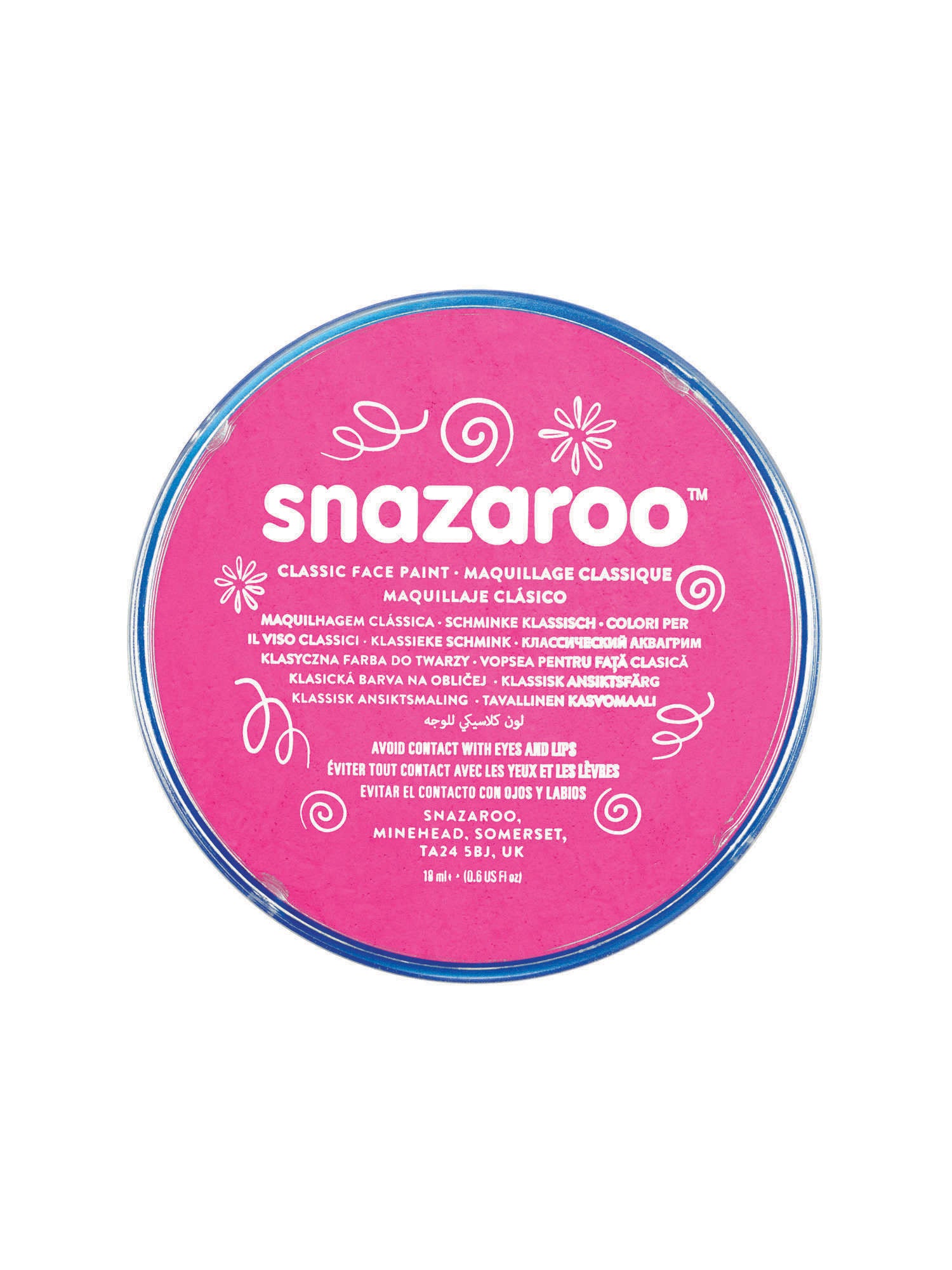 Make Up, Bright Pink, Snazaroo, Make-Up, 18ml, Front