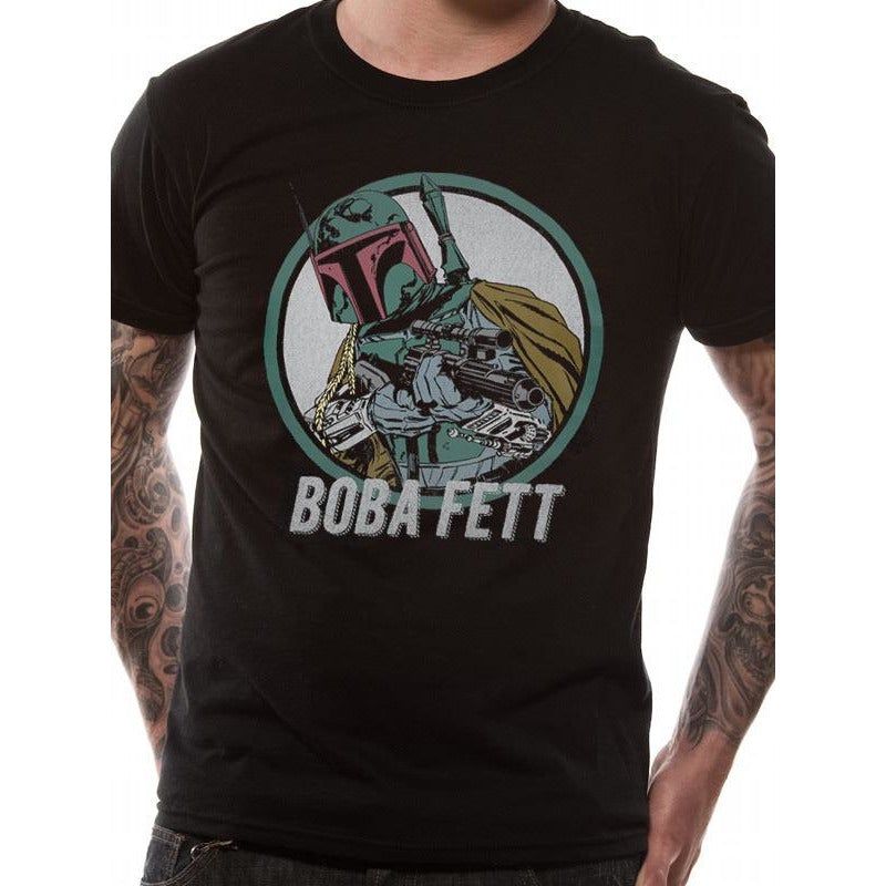 Boba Fett, Star Wars, Black, Star Wars, T-Shirt, , Front