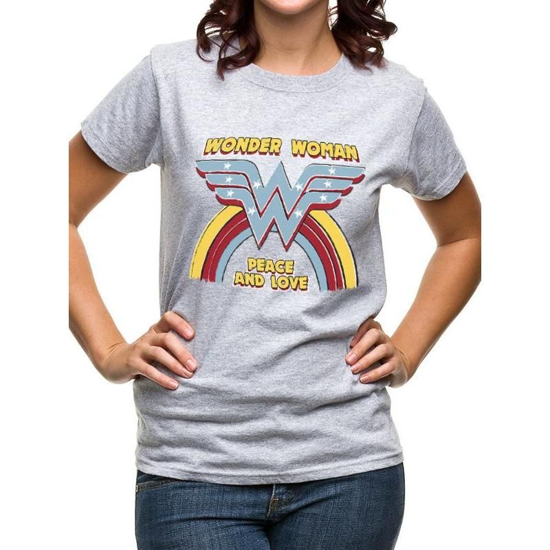 Wonder Woman, Wonder Woman, Grey, DC, T-Shirt, , Front