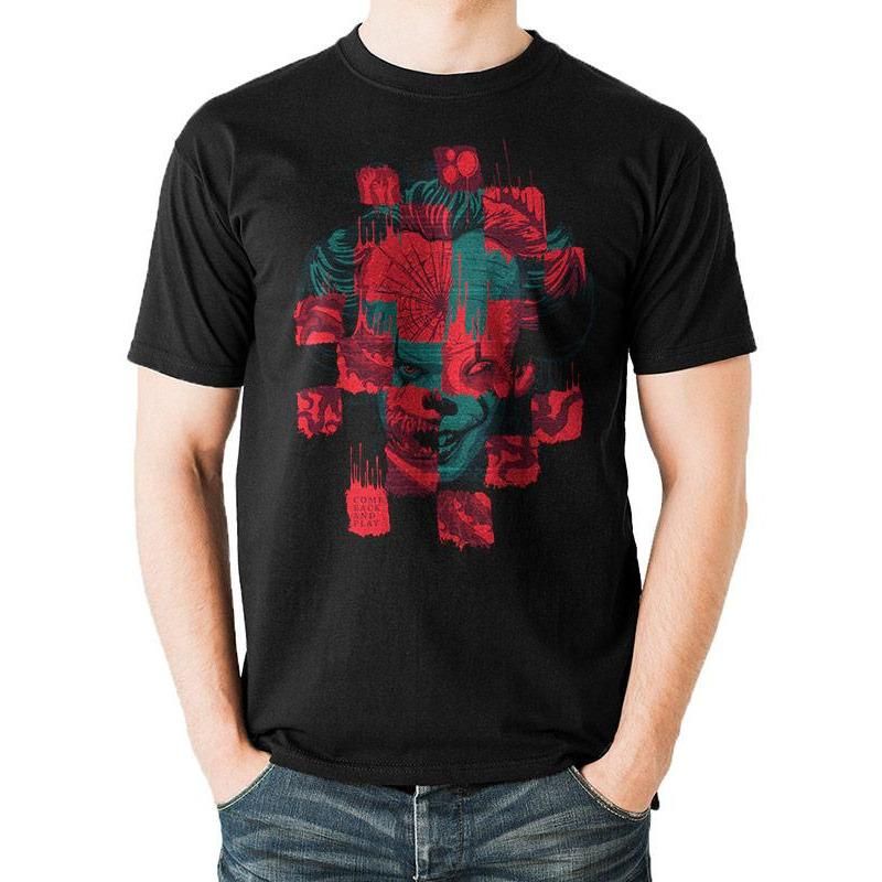 Pennywise, IT Chapter Two, IT, IT Chapter Two, Black, IT, CID T-Shirts, , Front