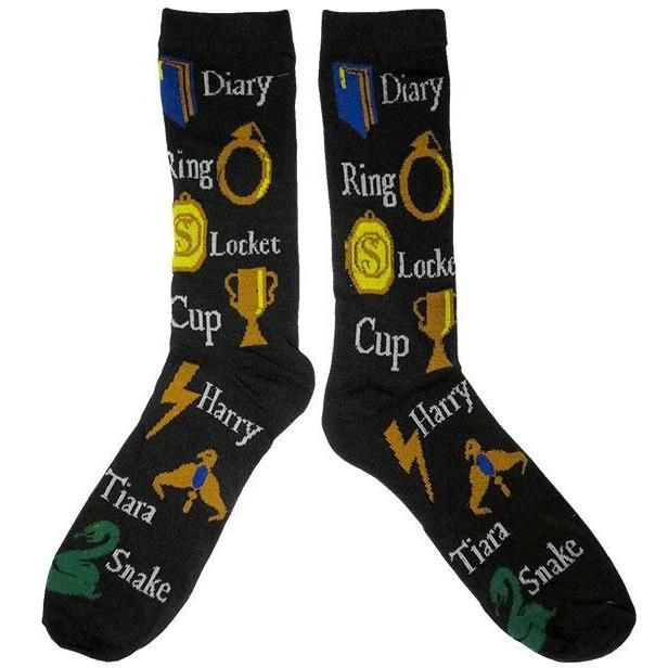 Horcrux, Harry Potter, Black, Harry Potter, Socks, , Front