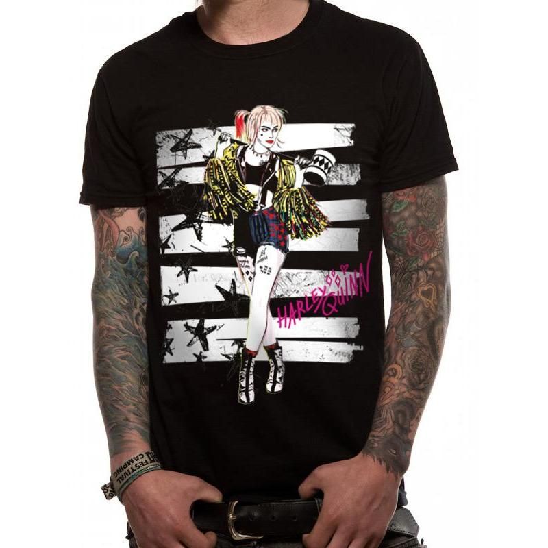 Harley Quinn, Birds Of Prey, Suicide Squad, Birds Of Prey, Black, DC, T-Shirt, , Front