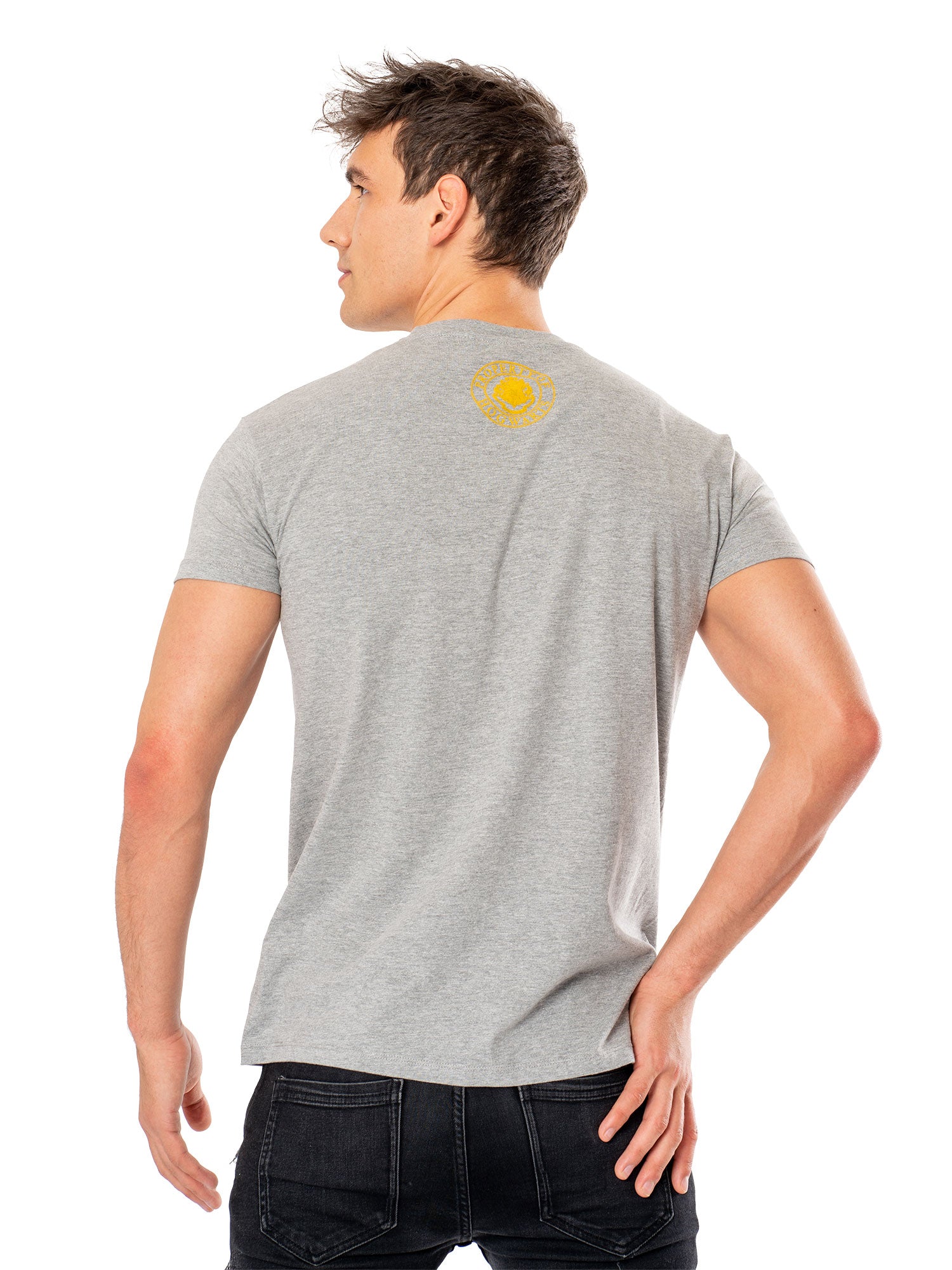 Hufflepuff, Grey, Harry Potter, T-Shirt, , Back