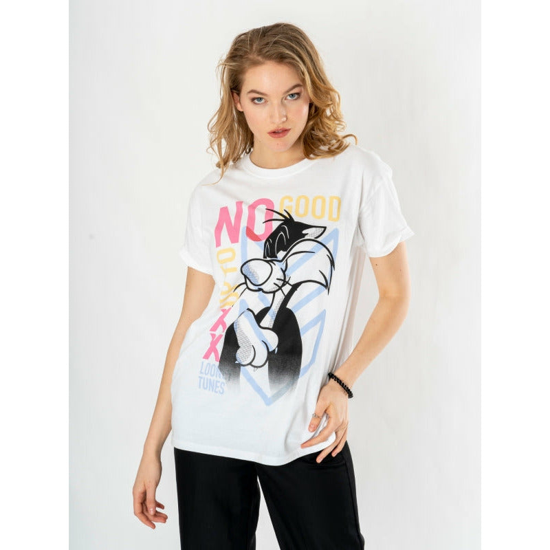 T-shirt Gildan Softstyle à Manches Courtes - Imprimé Personnage Famous Character Silvestre - Uni