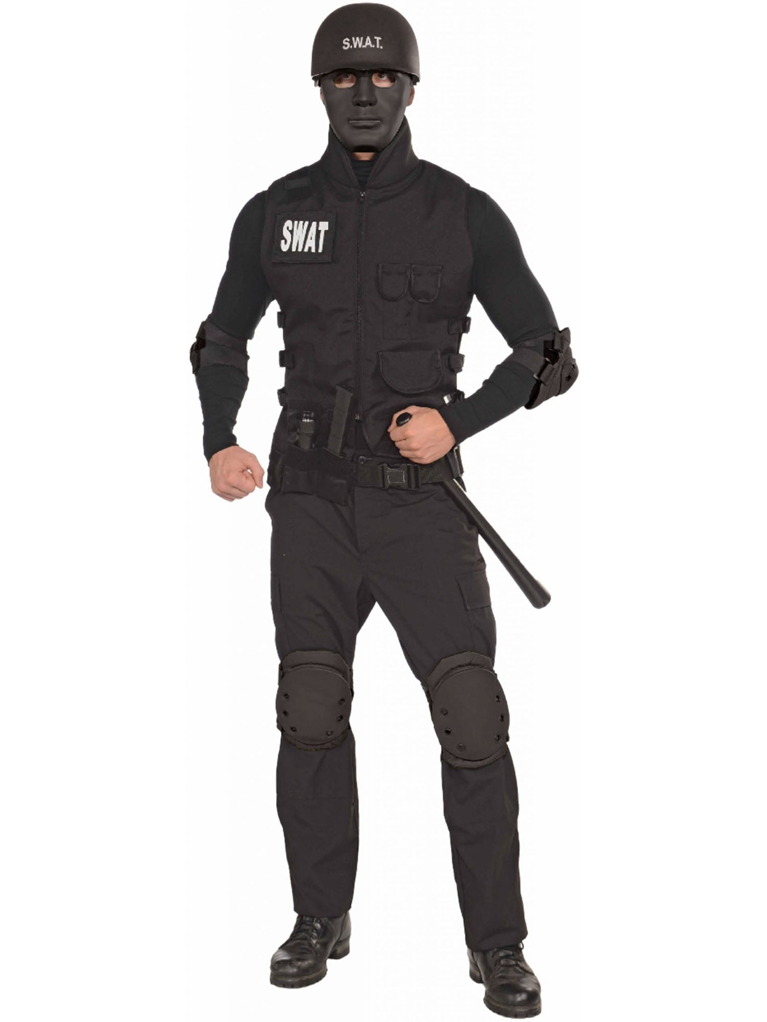 Police, Multi, Generic, Costume Mask, One Size, Front