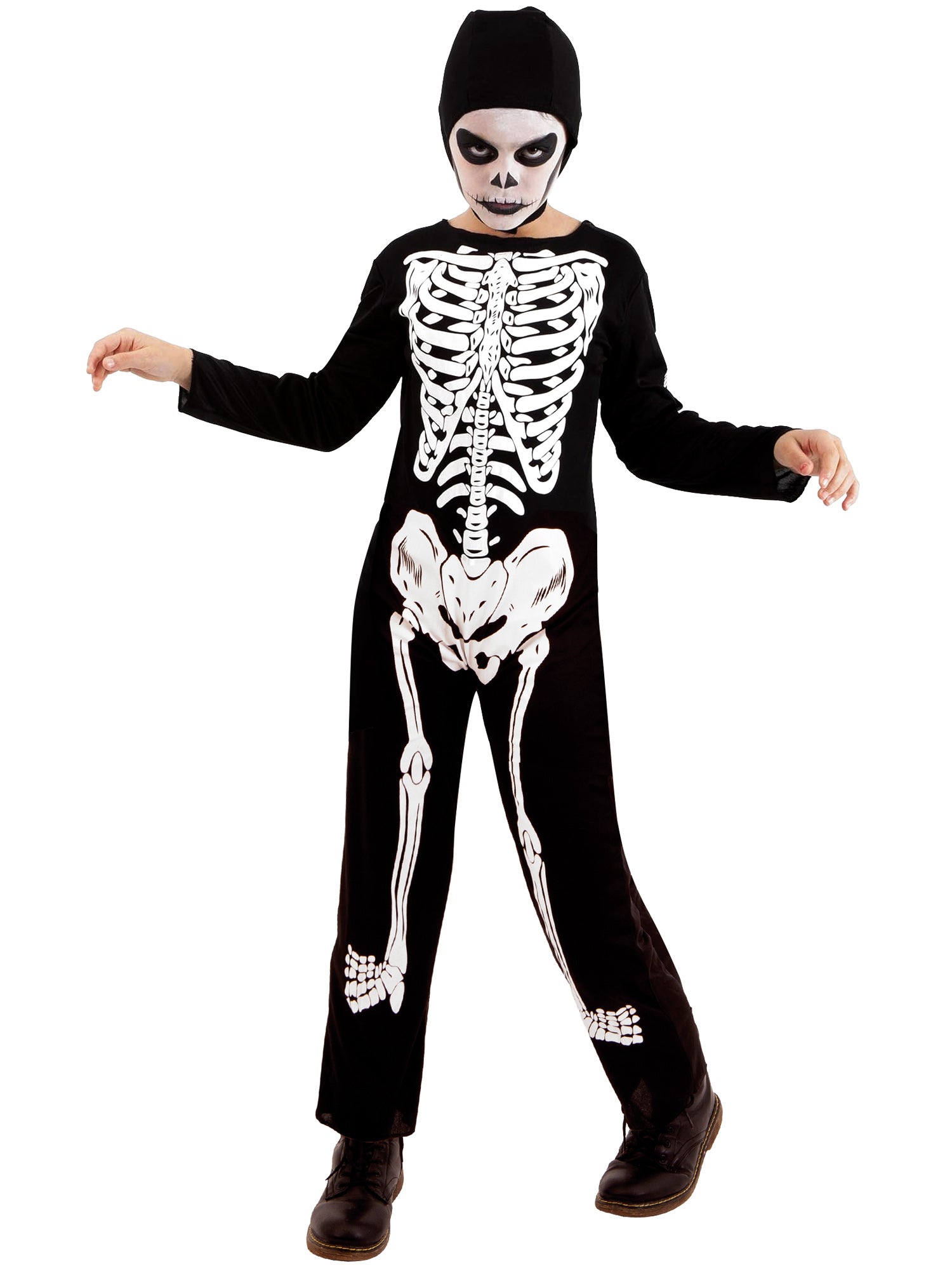 Skeleton, Generic, Muliticoloured, Kids Costumes, , Front