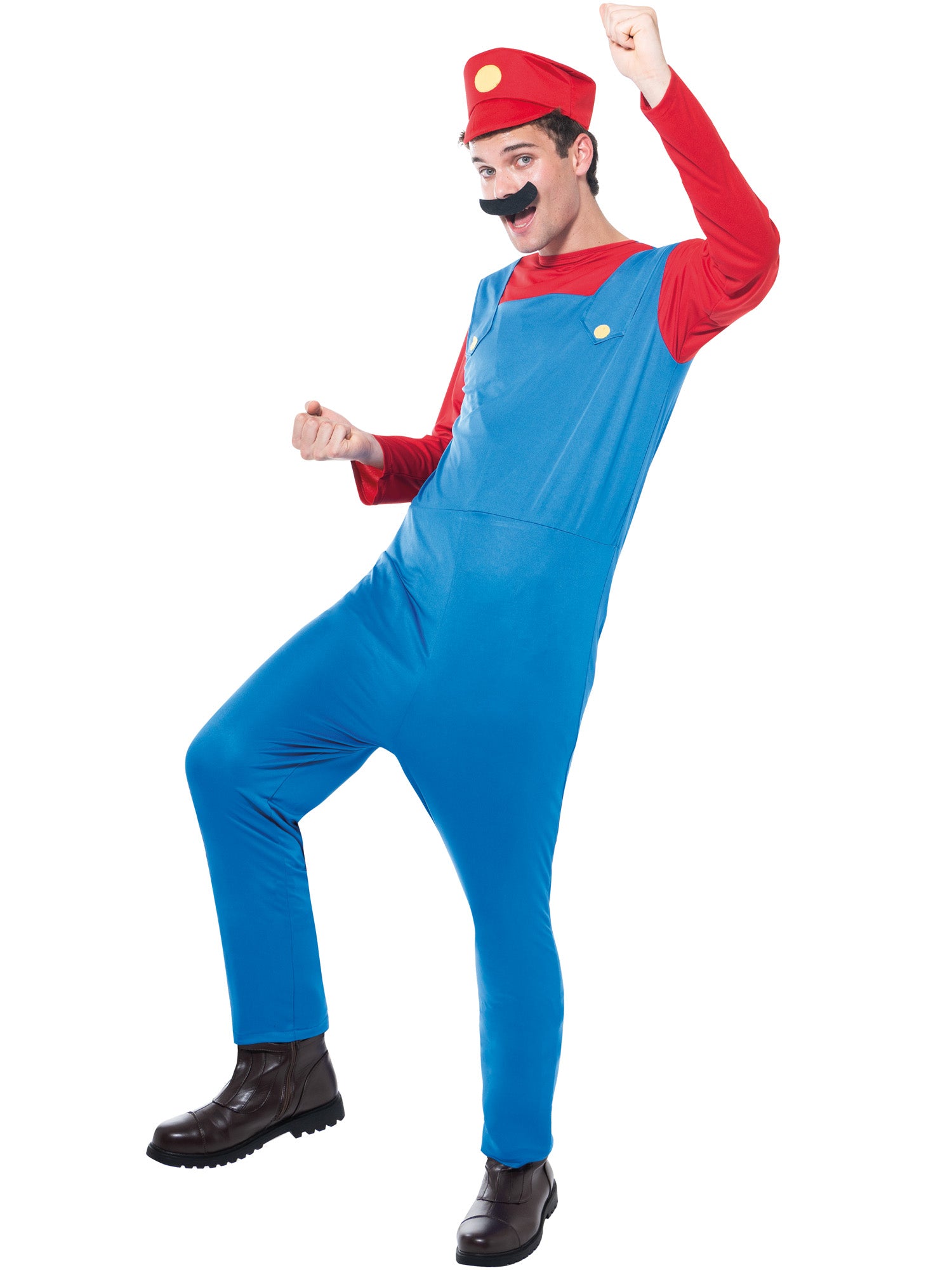 Italian Plumber, Generic, Muliticoloured, Forum, Adult Costume, , Front