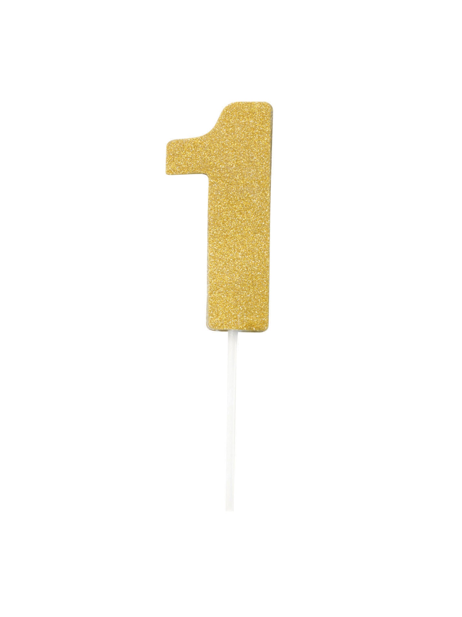 Cake Topper, Gold, Forum, Party, One Size, Front