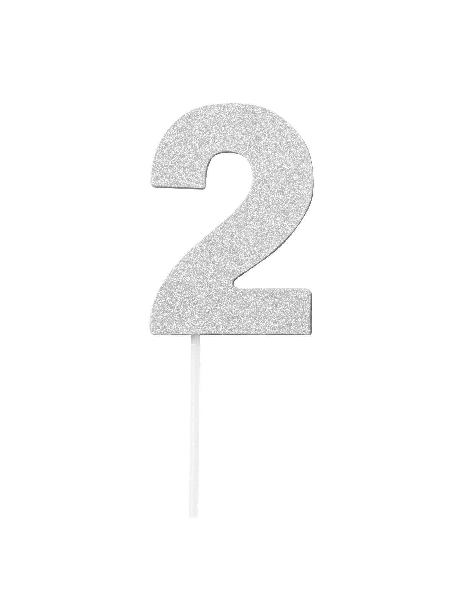 Cake Topper, Silver, Generic, Party, One Size, Front