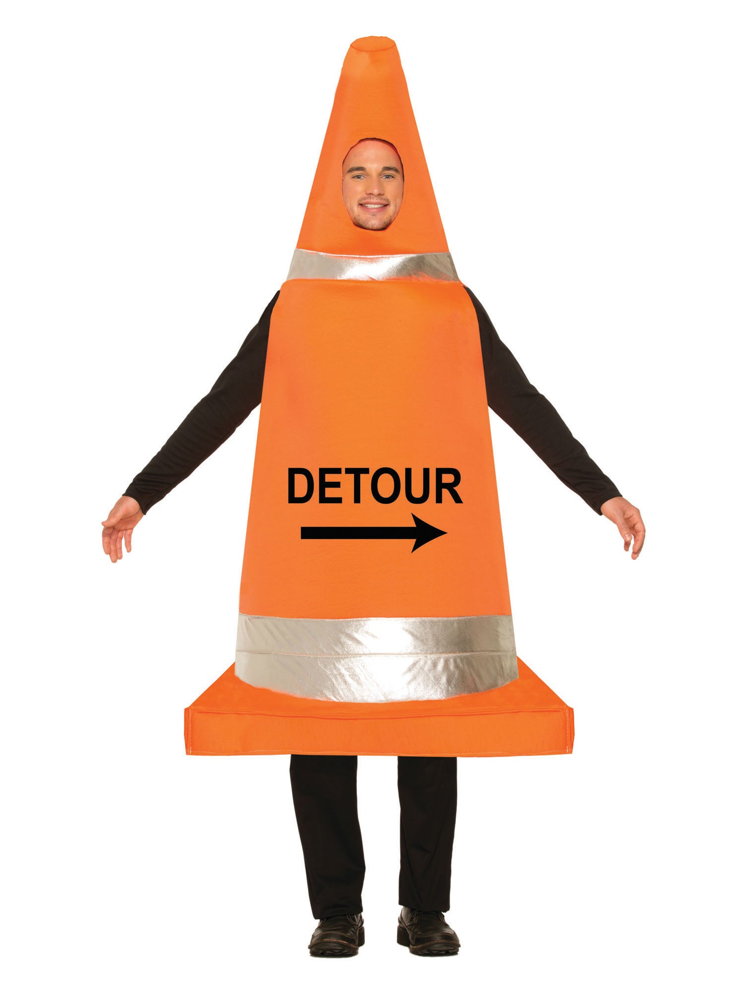 Traffic Cone, Multi, Generic, Adult Costume, Standard, Front