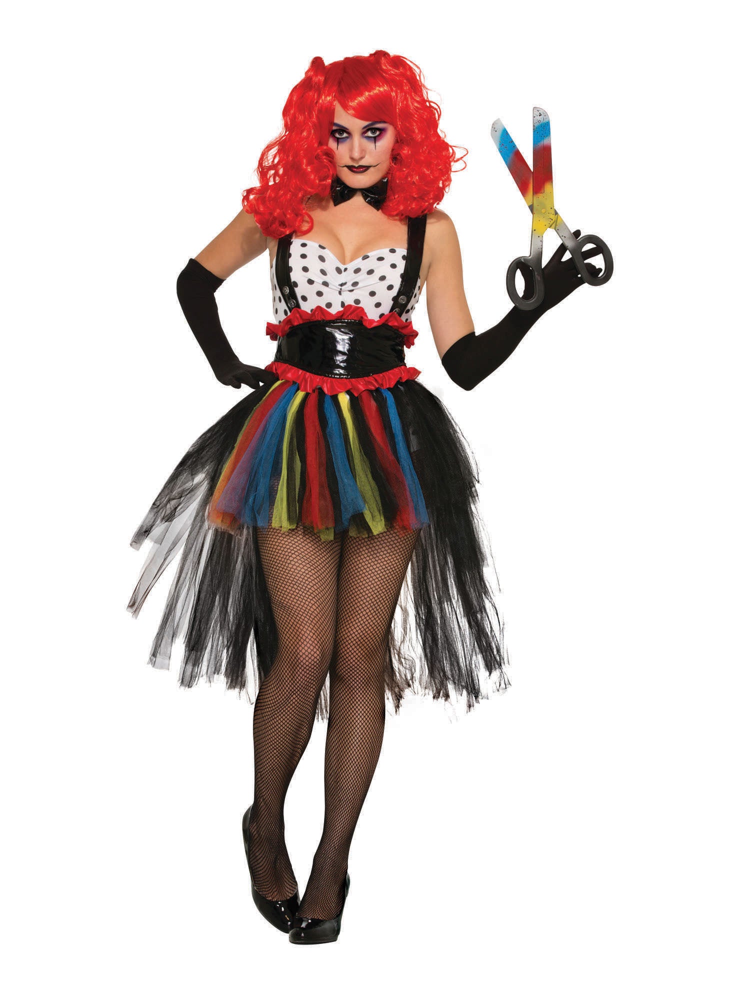 Clown, Multi, Generic, Adult Costume, Standard, Front