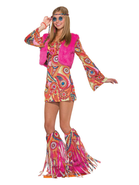 Adult Groovy Hippy Fur-Rever Costume