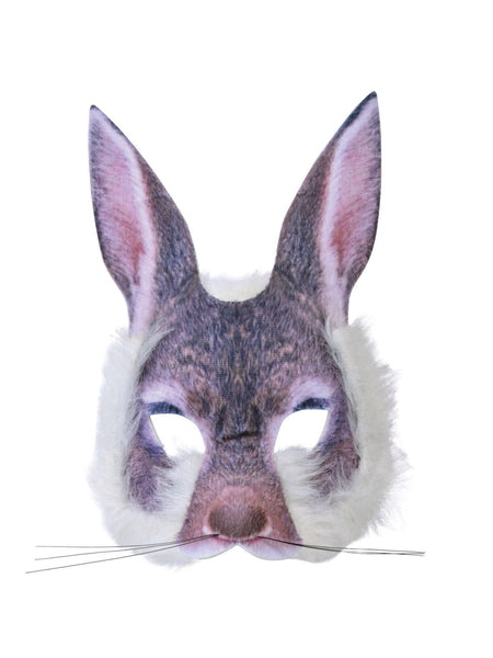 Bunny Face Realistic Fur Mask