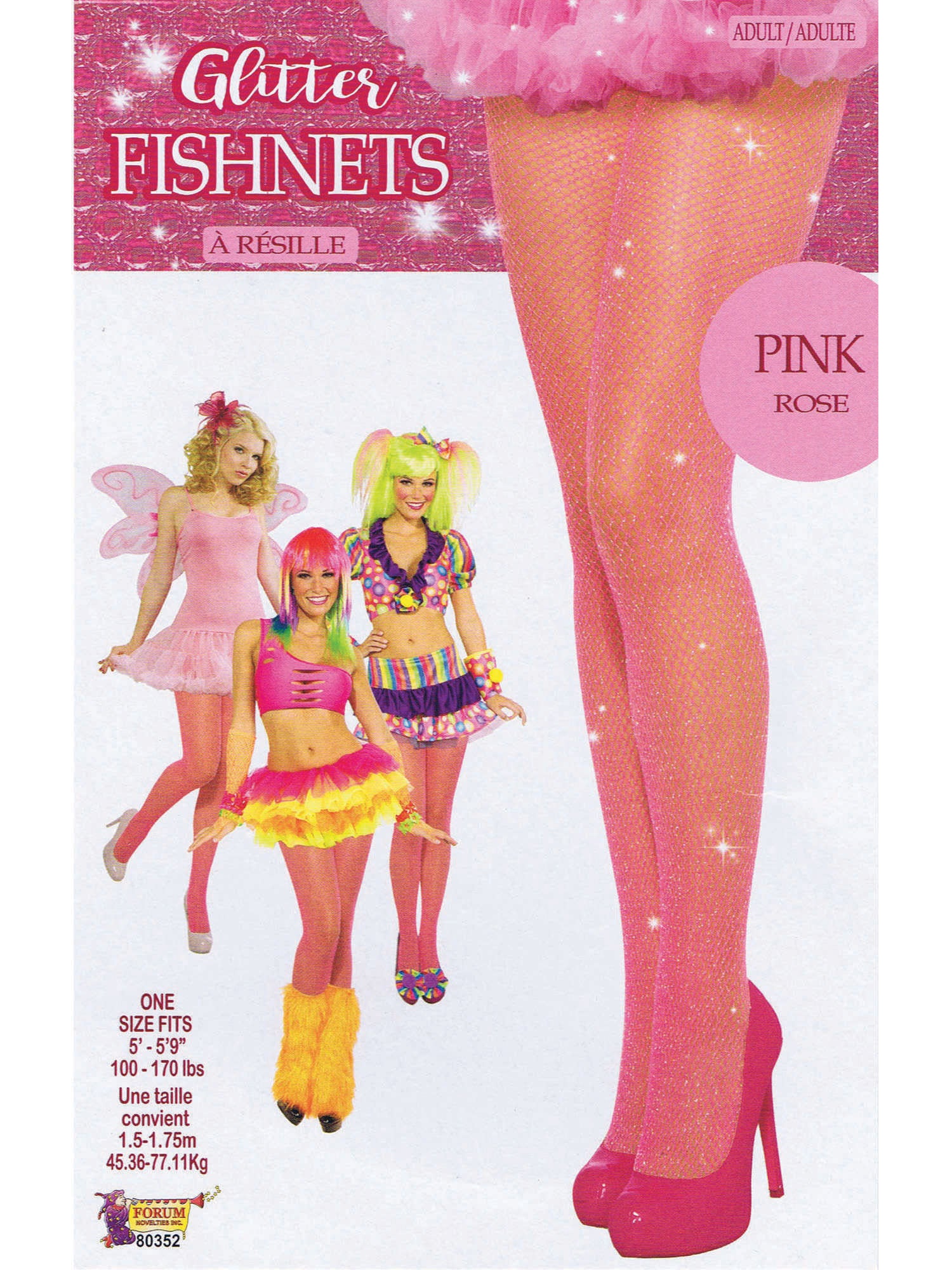 Fishnet Stocking, Pink, Generic, Accessories, One Size, Back