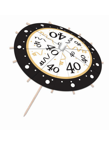 40th Birthday Drink Umbrellas