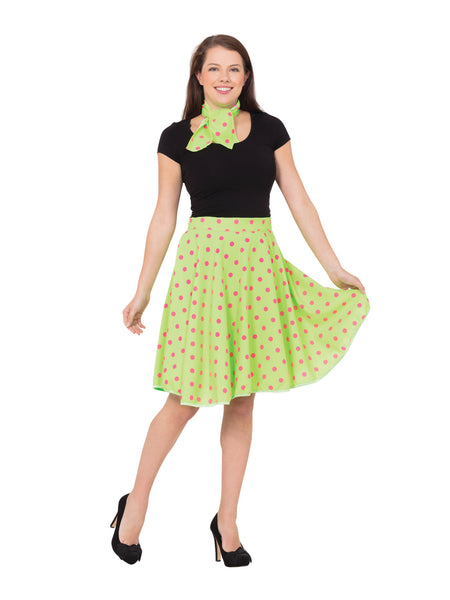 Adult Rock 'N' Roll Skirt Costume