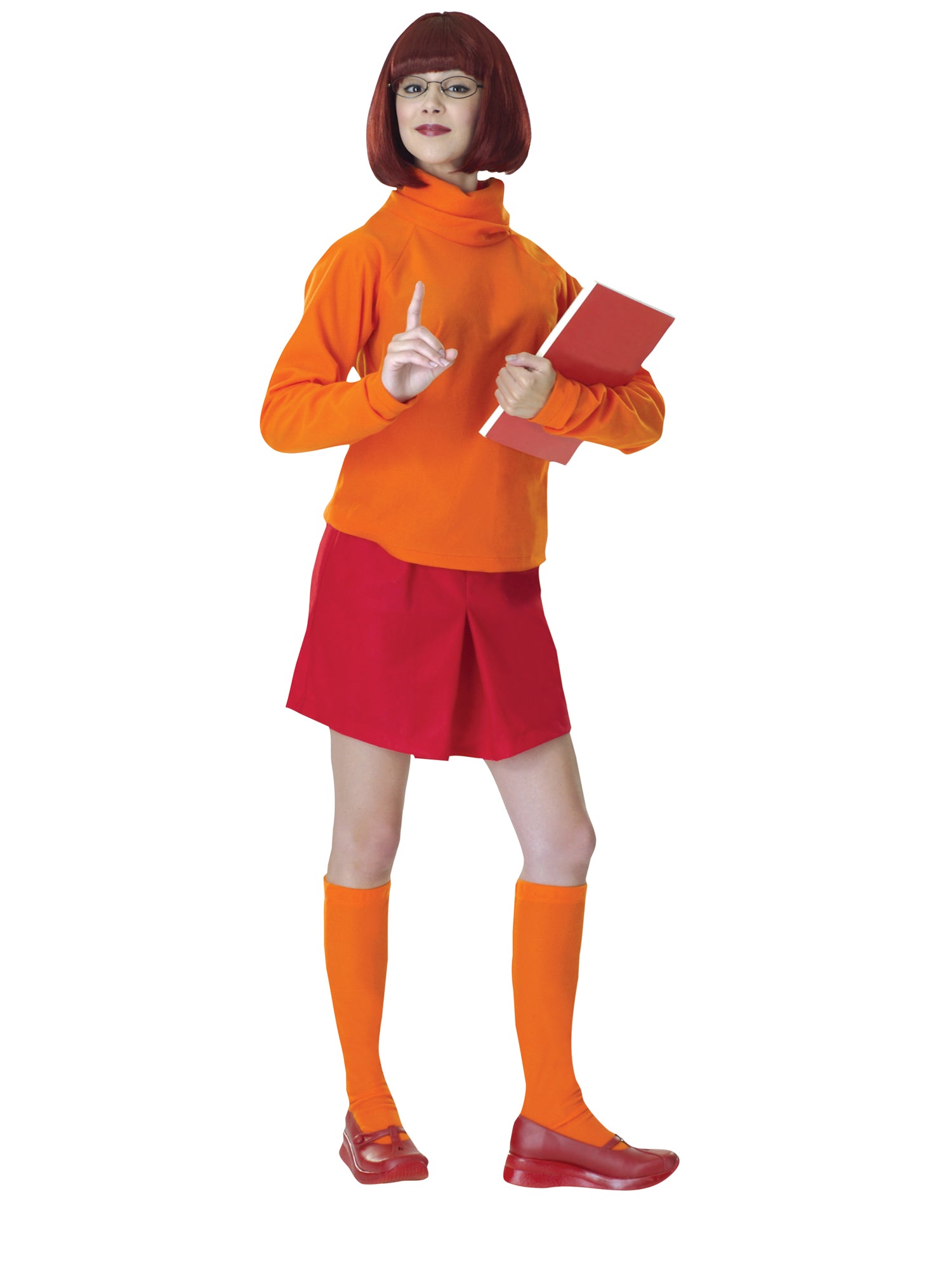 Velma, Multi, Scooby Doo, Adult Costume, Standard, Front