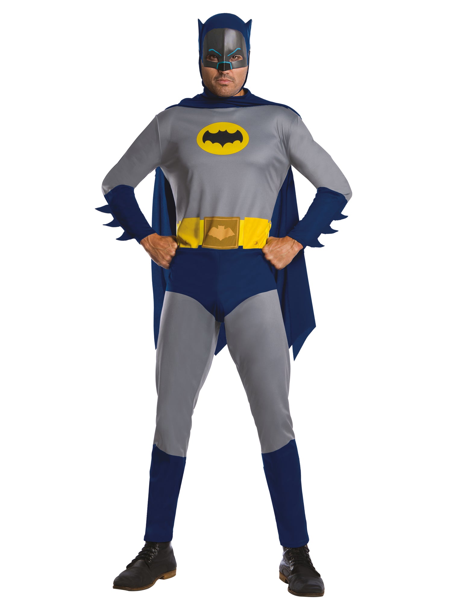 Batman, 1966 Batman, Multi, DC, Adult Costume, Extra Large, Front