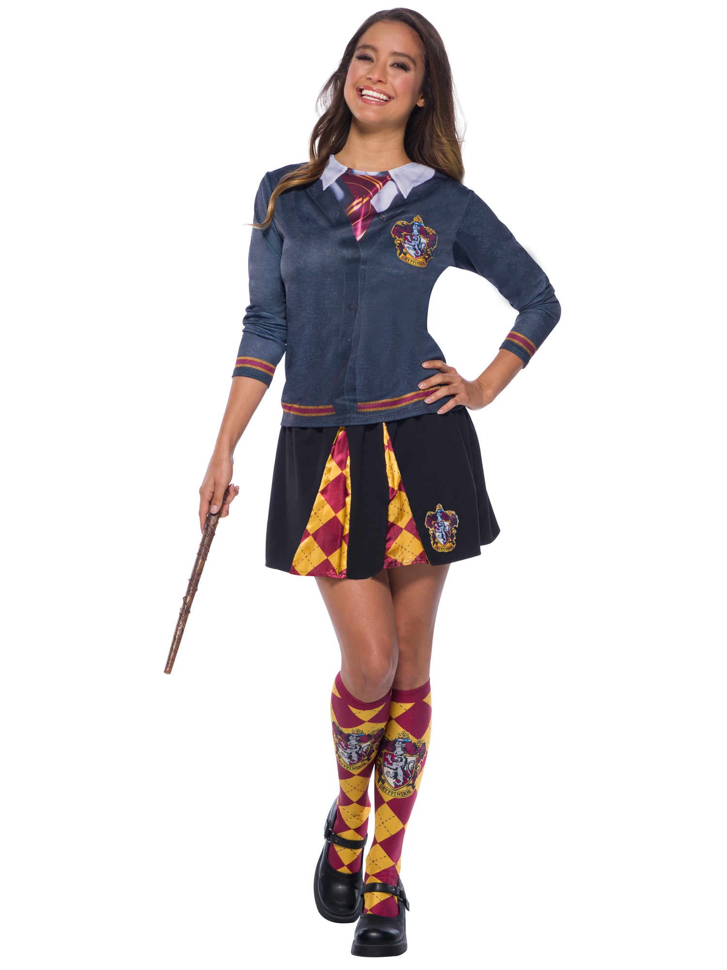 Gryffindor, Multi, Harry Potter, Adult Costume, One Size, Front