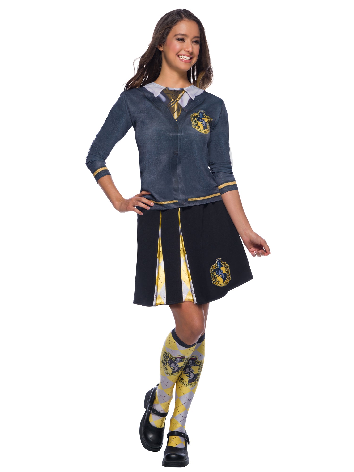 Hufflepuff, Multi, Harry Potter, Adult Costume, One Size, Front