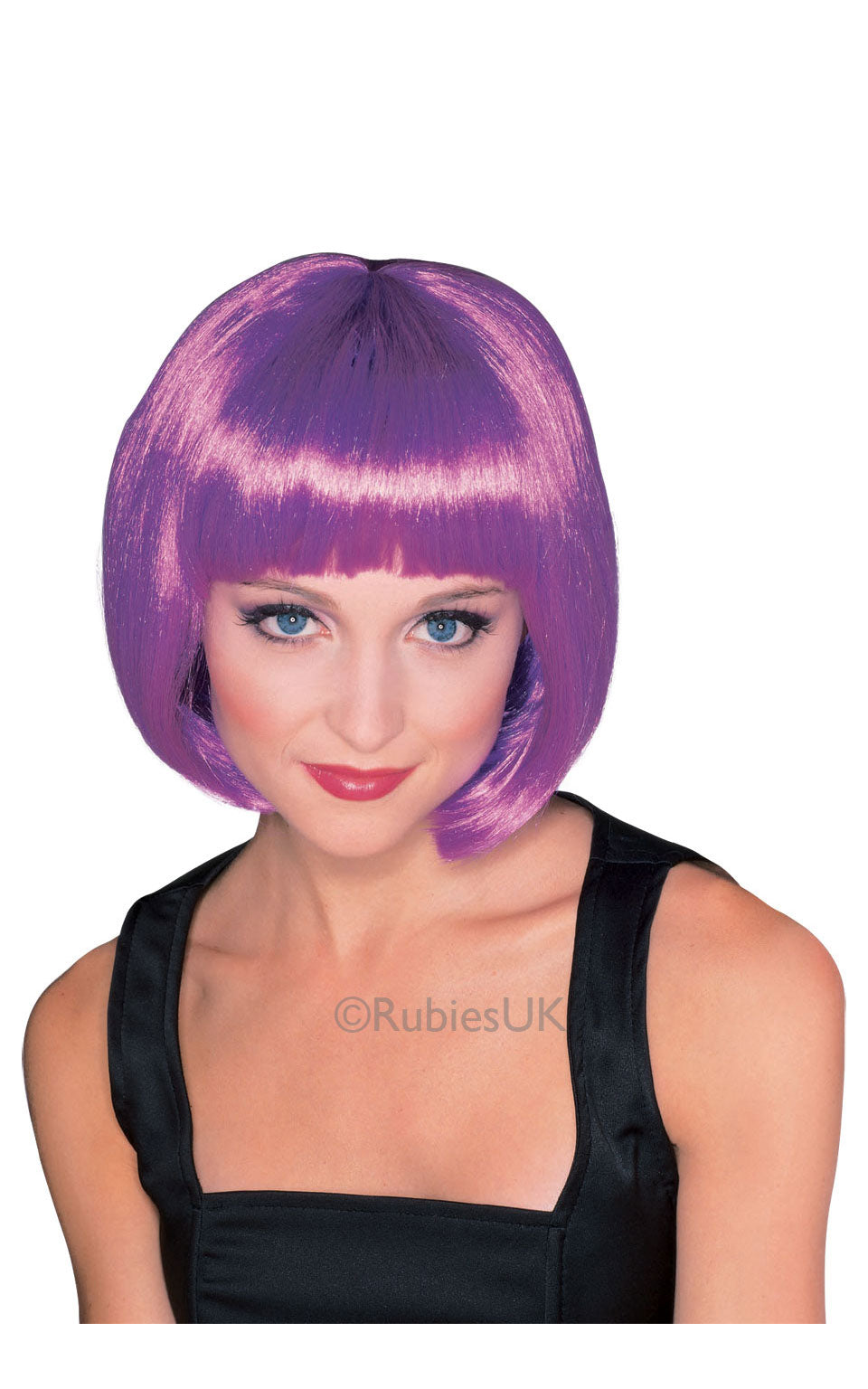 Wig, Purple, Generic, Wig, One Size, Back