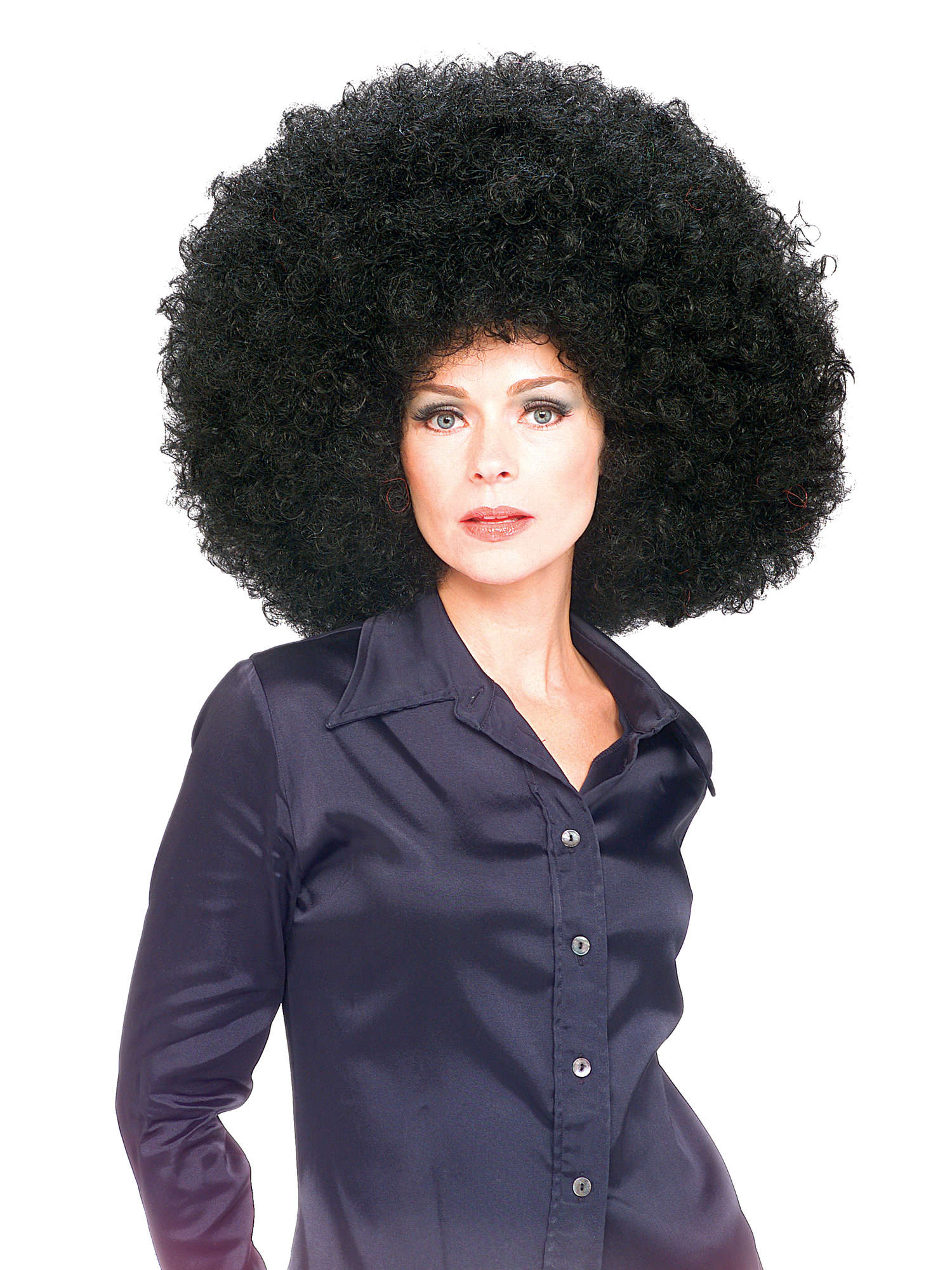 Wig, Black, Generic, Wig, One Size, Front