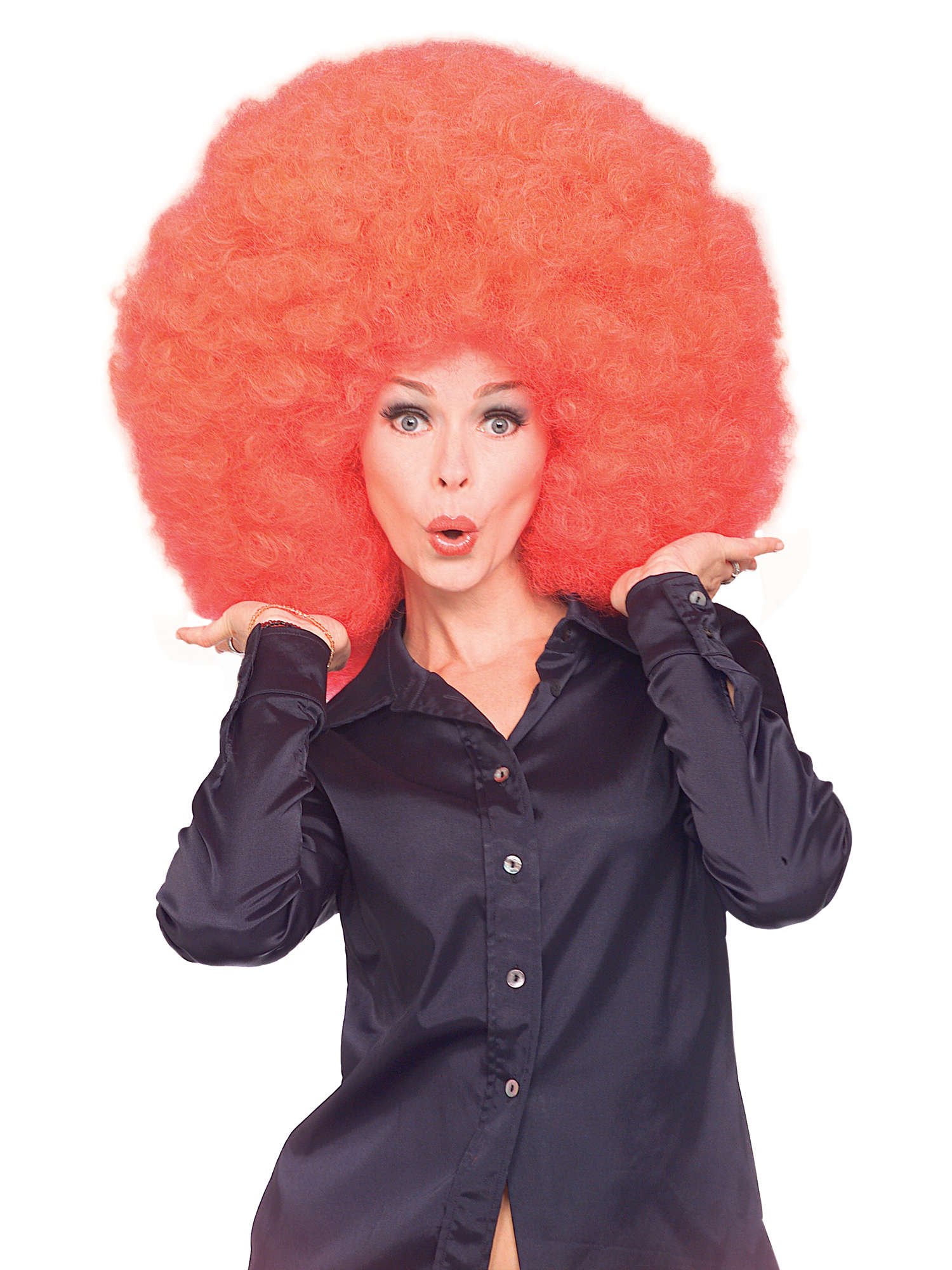 Clown, Red, Generic, Wig, One Size, Front