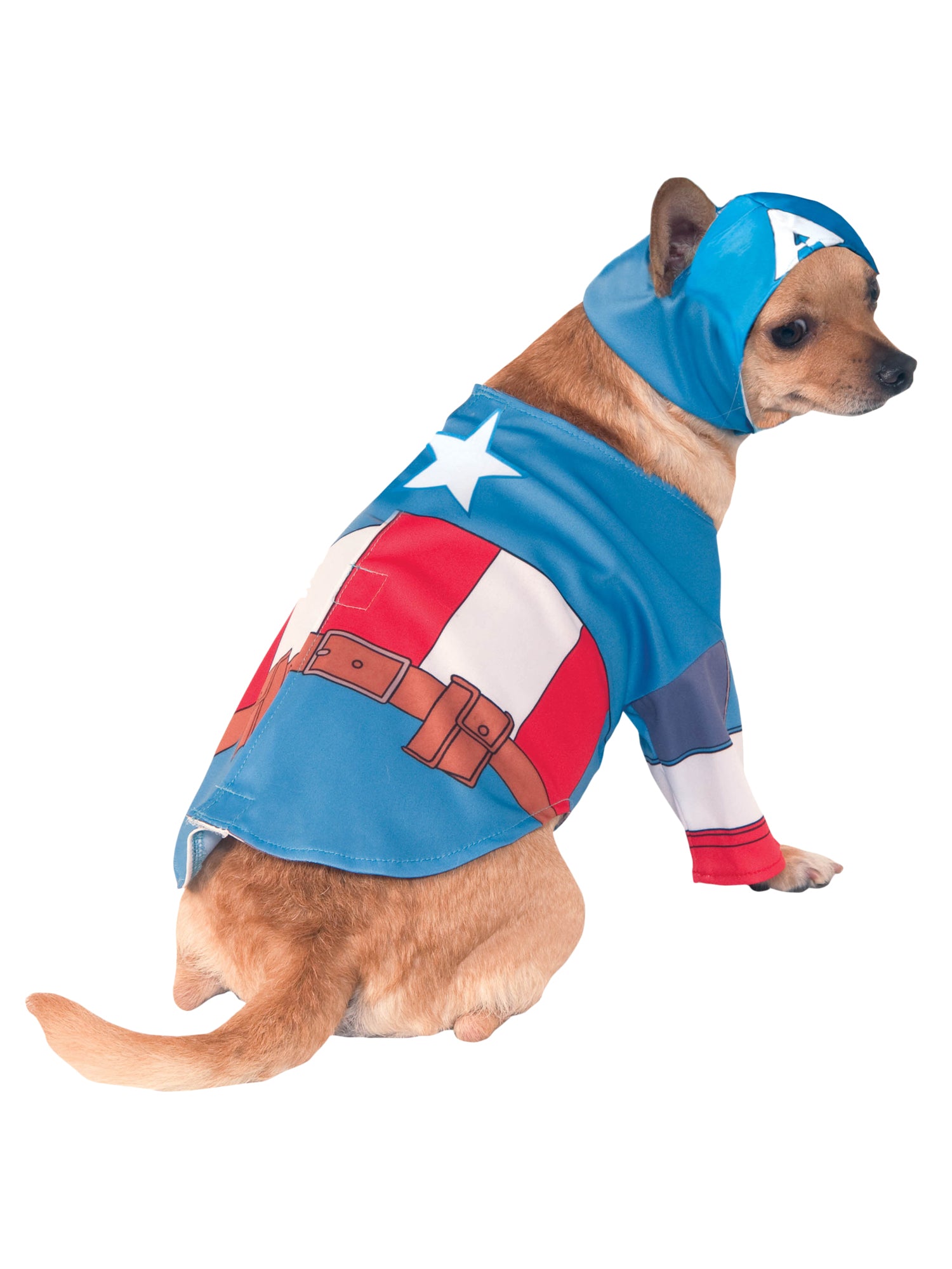Captain America, Avengers, Multi, Marvel, Pet Costume, Small, Front