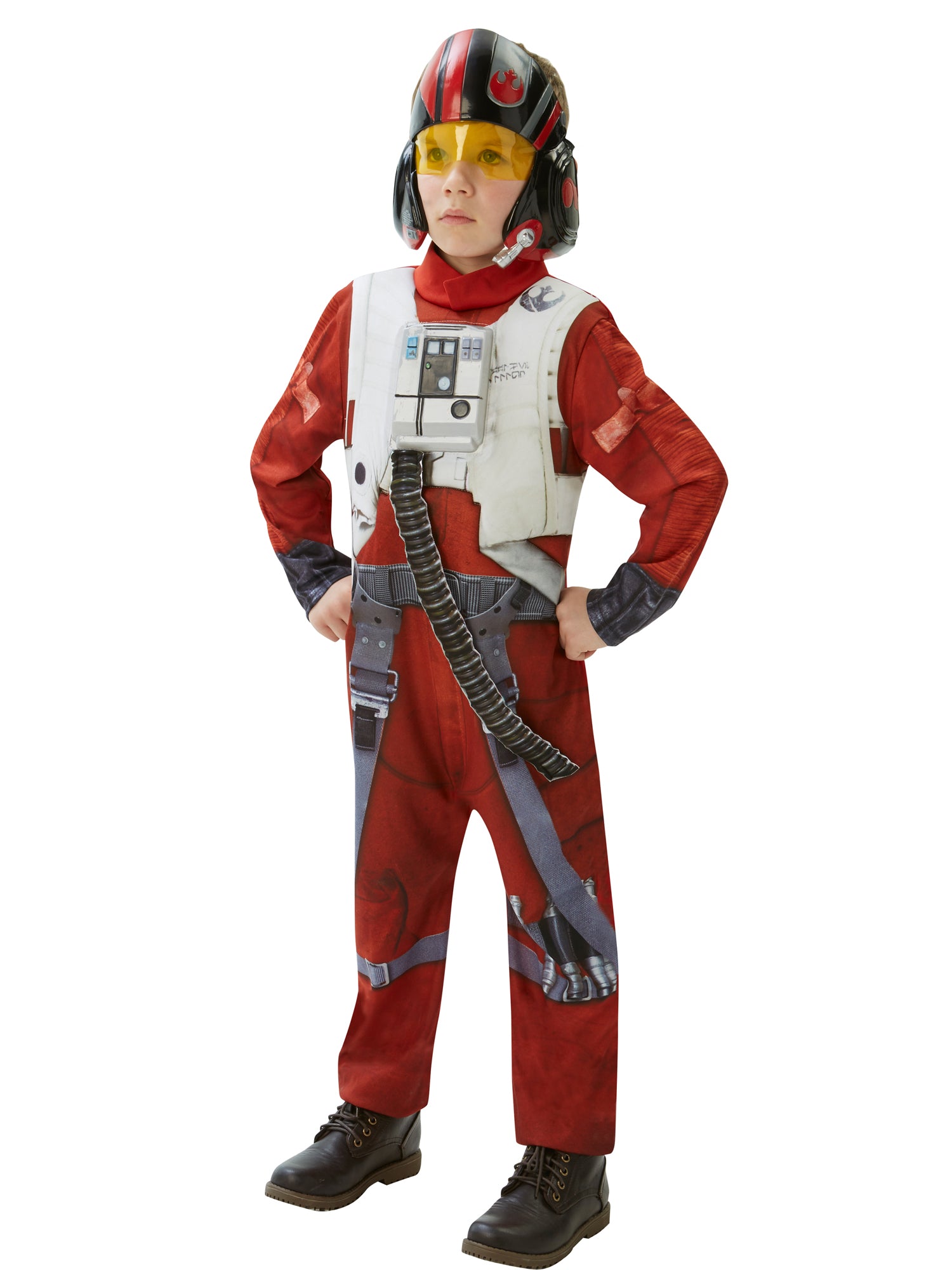 Poe, The Force Awakens, The Force Awakens, The Force Awakens, Multi, Star Wars, Childrens Costume, Large, Front