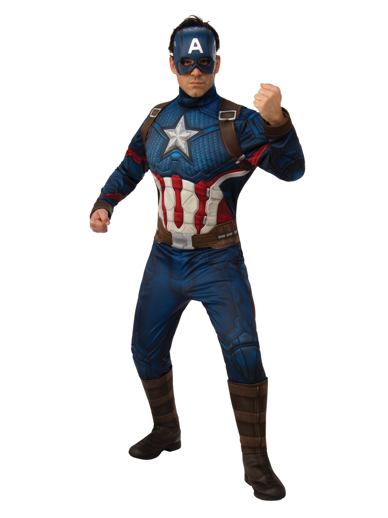 Captain America, Endgame, Avengers, Endgame, Multi, Marvel, Adult Costume, Extra Large, Front