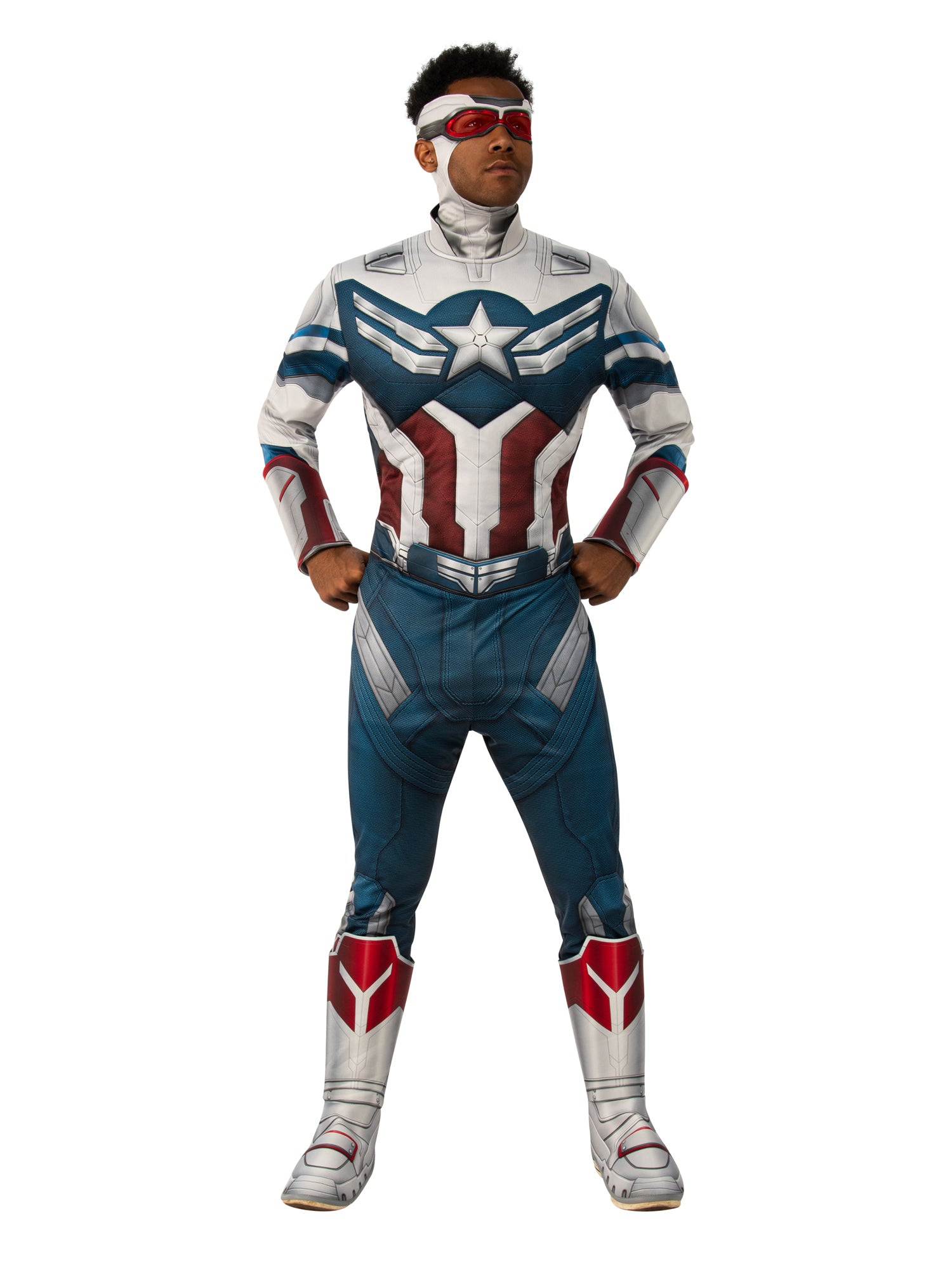 Captain America, Multi, Marvel, Adult Costume, Standard, Front